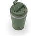 SPITZ. Reisebecher aus Edelstahl (90 % recycelt) und Außenwand aus PP mit matter Oberfläche 440 ml, Khaki