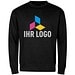 MALFINI Sweatshirt unisex Crew, L, schwarz