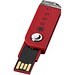 Swivel Rectangular USB-Stick, rot, 2GB