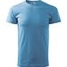 T-Shirt Herren Basic, 2XL, azureblau