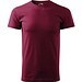 T-Shirt Herren Basic, 2XL, garnet