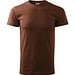 T-Shirt Herren Basic, 2XL, schokolade