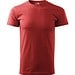 T-Shirt Herren Basic, 2XL, weinrot