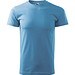 T-Shirt Herren Basic, S, azureblau