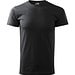 T-Shirt Herren Basic, S, ebony grau