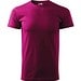T-Shirt Herren Basic, S, fuchsia rot