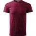 T-Shirt Herren Basic, S, garnet