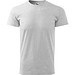 T-Shirt Herren Basic, S, hellgrau melliert