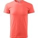 T-Shirt Herren Basic, S, koralle