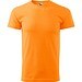 T-Shirt Herren Basic, S, mandarine orange