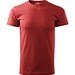 T-Shirt Herren Basic, S, weinrot