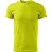 T-Shirt Herren Basic, S, zitronengrün