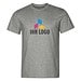 MALFINI T-Shirt Herren Edge, 4XL, dunkelgrau melliert