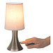 Tischlampe TOUCH ME,silber, weiß