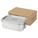 Titan Lunchbox aus recyceltem Edelstahl, silber