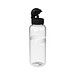 Trinkflasche Carve Junior, 700 ml, transparent/schwarz