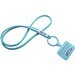 Tubyard Lanyard mit Telefonhalterung und Band aus recyceltem Kunststoff, eisblau