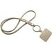 Tubyard Lanyard mit Telefonhalterung und Band aus recyceltem Kunststoff, kaffeebraun