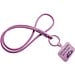 Tubyard Lanyard mit Telefonhalterung und elastischem Band, fliederfarben