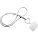 Tubyard Lanyard mit Telefonhalterung und elastischem Band, weiss