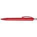 uma® BEAT transparent Druckkugelschreiber, rot
