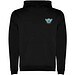 Urban 280 g/m² Kapuzenpullover für Kinder, schwarz, 11/12