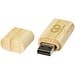 USB-Stick 2.0 aus Bambus mit Schlüsselanhänger, natural, 128GB
