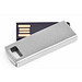 USB-Stick Mini-Twist, 16 GB, silber
