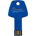 USB-Stick Schlüssel, hellblau, 2GB