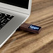 USB-Stick Holz mit Leuchtlogo, 128 GB, walnuss