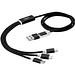 Versatile 5-in-1-Ladekabel, schwarz