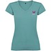 Victoria T-Shirt mit V-Ausschnitt für Damen, Dusty Blue, 3XL