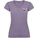 Victoria T-Shirt mit V-Ausschnitt für Damen, flieder, S