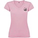 Victoria T-Shirt mit V-Ausschnitt für Damen, hellrosa, S
