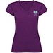 Victoria T-Shirt mit V-Ausschnitt für Damen, lila, L