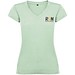 Victoria T-Shirt mit V-Ausschnitt für Damen, Mist Green, S