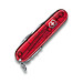 VICTORINOX Taschenmesser Huntsman, 15 Funktionen, rot-transparent