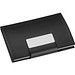 Visitenkartenetui mit Bezug aus Kunstleder, schwarz