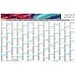 Geiger-Notes Wandplaner Horizont Bestseller, L, inkl. Druck, blau