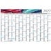 Geiger-Notes Wandplaner Horizont Bestseller, M, inkl. Druck, blau