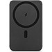 WARSHEL 10. Magnetische Powerbank mit 10'000 mAh und superschnellem kabellosem Ladegerät (15 W) aus recyceltem ABS (100% rABS) mit Ständer, Dunkelgrau
