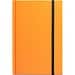 WATTERS. A5-Notizbuch aus fluoreszierendem PU mit linierten Seiten, Orange