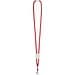 WEAVE. Lanyard aus Polyester, Rot