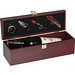 Weinbox aus Holz mit Kellnermesser für 1 Flasche, braun Weinbox aus Holz mit Kellnermesser für 1 Flasche, braun