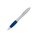 Werbe-Set: 400 LANCE® Kugelschreiber Rio Satin, inkl. Druck, blaue Mine, silber/blau