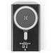 WRIGHT 5. Magnetische Powerbank mit Schnellladefunktion aus recyceltem Aluminium und recyceltem ABS, 5'000 mAh, Schwarz
