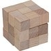 Würfelschlange aus Holz EMANUELE, beige