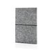 XD COLLECTION A5-Softcover-Notizbuch aus GRS zertifiert recyceltem Filz, grau