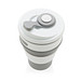 XD COLLECTION faltbarer Silikon-Becher, 350 ml, grau