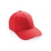 XD COLLECTION Impact 6 Panel Kappe aus 280gr rCotton mit AWARE™ Tracer, sattes rot
